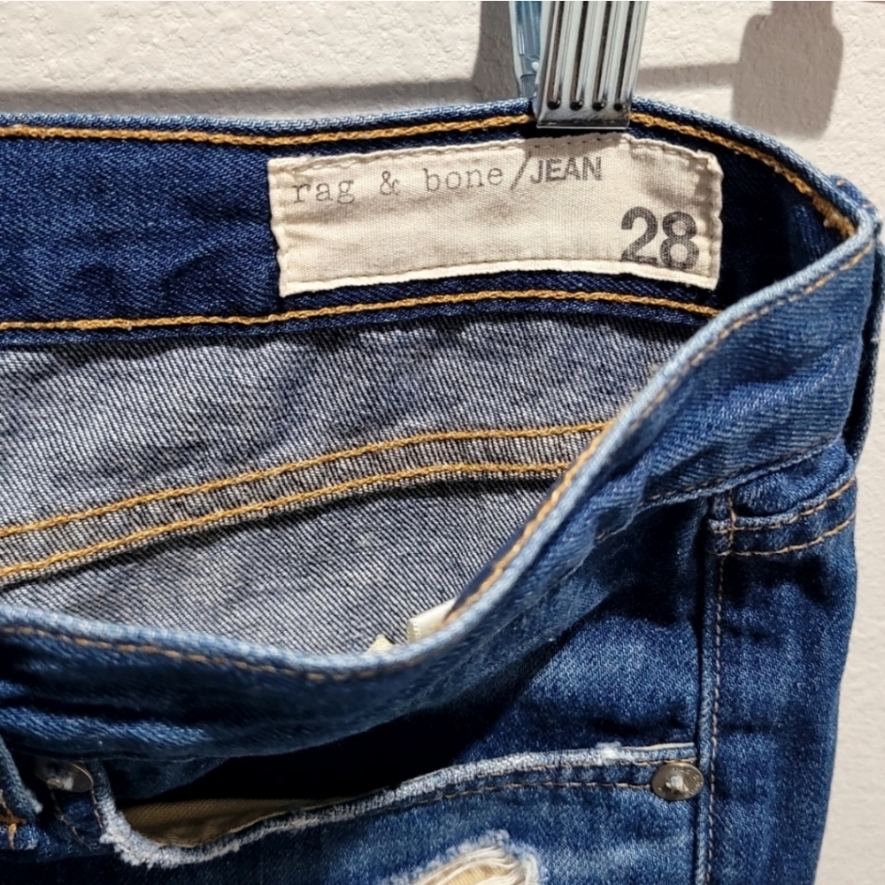 Rag & Bone Denim Freeport Wash Distressed Cut Off Shorts Size 28 - Picture 5 of 11
